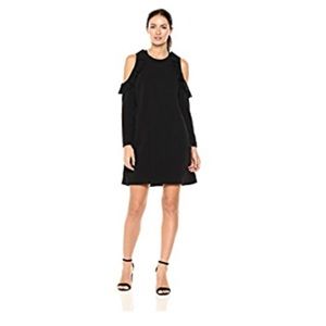 Ted Baker London Siiara Frill Cold Shoulder Dress